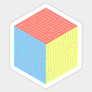Puzzle Cubed Sticker